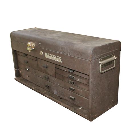 waterloo metal tool boxes|vintage waterloo tool boxes.